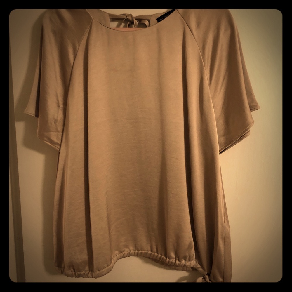 Banana Republic Tan Satin Top